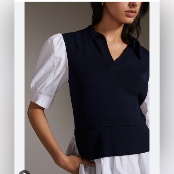 Maeve Anthropologie Layered Jumper Blouse - Picture 3 of 8